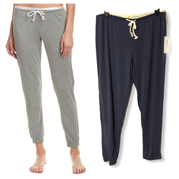C&C California Pants - C&C California Navy Jogger Drawstring Lounge Pants